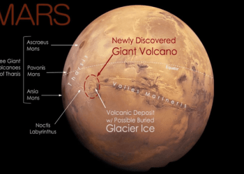 Descubren en Marte volcán gigante que siempre estuvo a la vista
