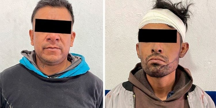 Detienen a dos robacables en Puebla tras persecución y balacera