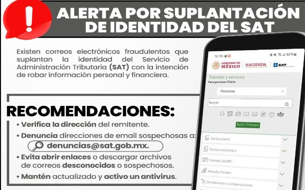 Suplantan identidad del SAT para estafar