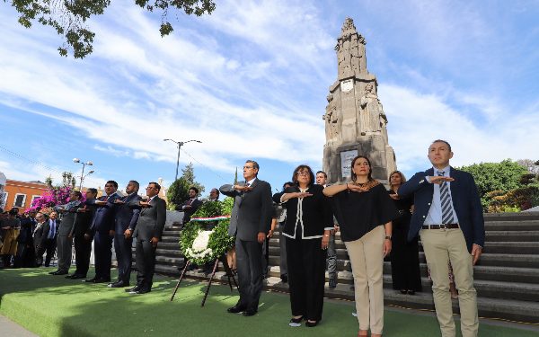 Autoridades conmemoran el aniversario 493 de la ciudad de Puebla