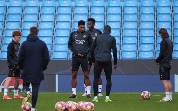 Real Madrid se prepara en el Etihad para enfrentar al Manchester City