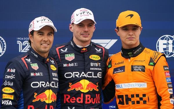 Max y Checo dominan la calificación del GP de Japón y hacen el 1-2