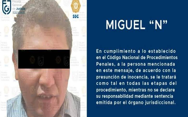 Imputan a presunto feminicida serial en la CDMX