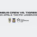 Tigres visita al Columbus Crew en el inicio de los cuartos de la Liga de Campeones