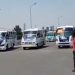 Choferes de Ruta 77A, 45A y Angelópolis cierran Bulevar Carmelitas y Las Torres; protestan invasión de recorridos