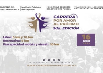 Congreso de Puebla presenta la segunda carrera «Por Amor al Prójimo»