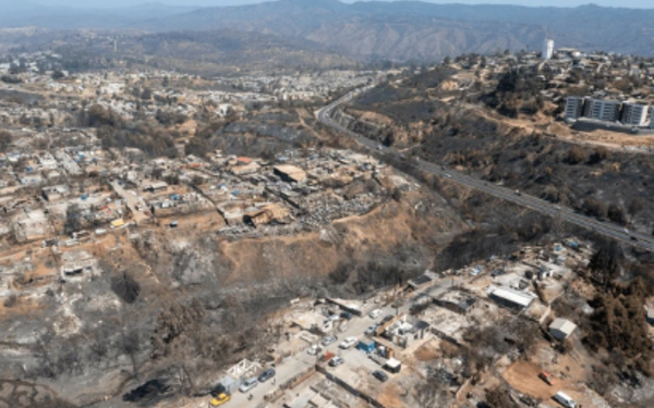 Detienen a trabajador forestal relacionado con incendio de febrero en Chile