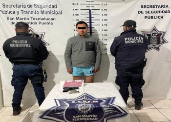 Capturan en Texmelucan a sujeto con arma de fuego