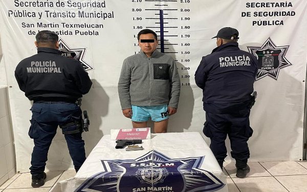 Capturan en Texmelucan a sujeto con arma de fuego