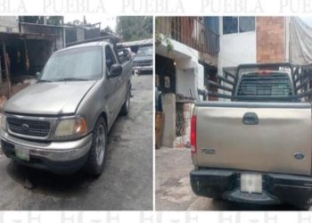 Camioneta con reporte de robo es recuperada en Texmelucan