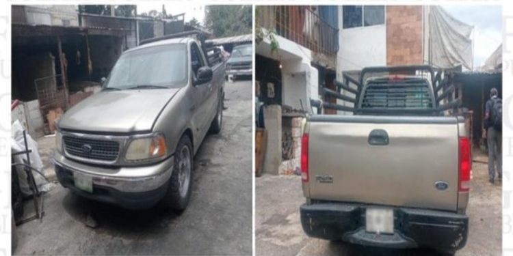 Camioneta con reporte de robo es recuperada en Texmelucan