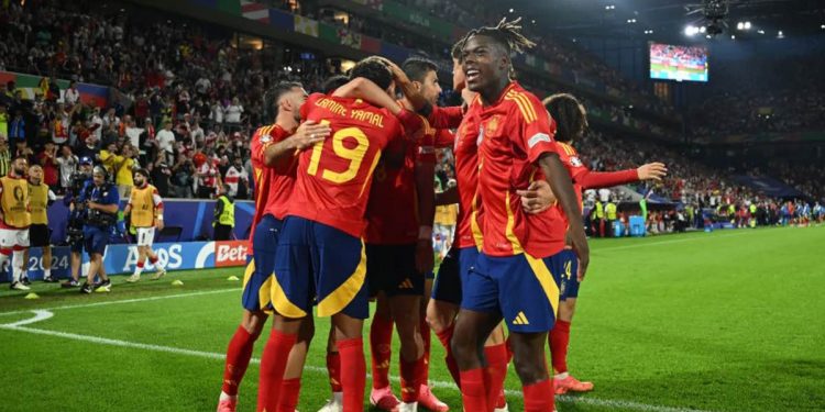 España gana 4-1 a Georgia y va ante Alemania en la Eurocopa