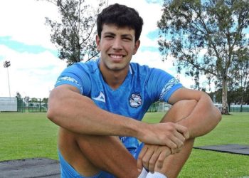 Pedro Budib, a la central de La Franja