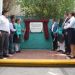 Entrega Sergio Salomón techado de plaza cívica en el Cobaep Plantel 21