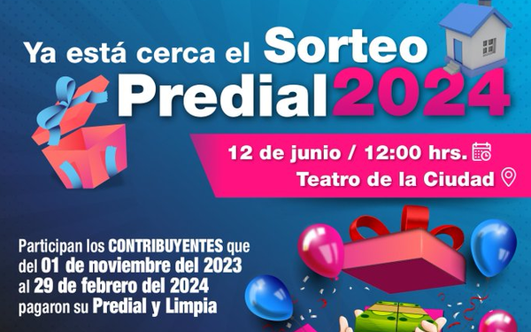 Ayuntamiento de Puebla alista Sorteo Predial 2024