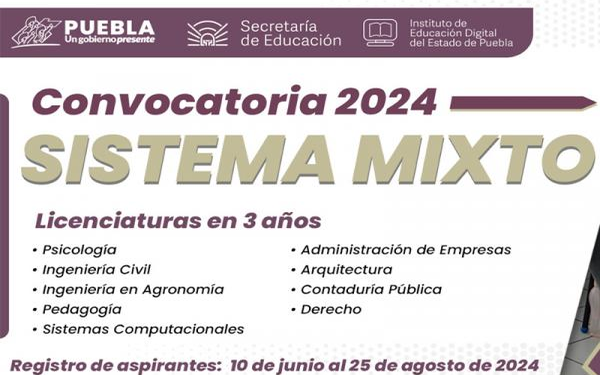 IEDEP abre convocatoria 2024 para licenciaturas en sistema mixto