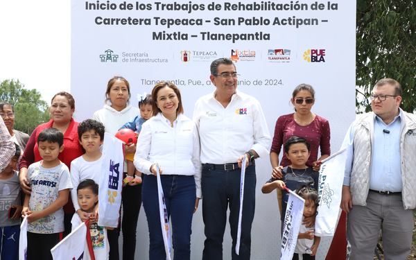 Comienza rehabilitación de carretera en Tepeaca