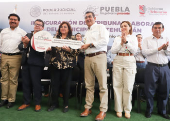 Sergio Salomón preside entrega de obras en Tehuacán