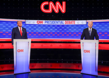 Biden y Trump cumplen con su primer debate presidencial