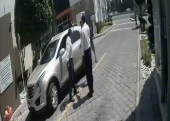 Guardias de seguridad de fraccionamiento en Puebla fueron agredidos por solicitar revisión de vehículo
