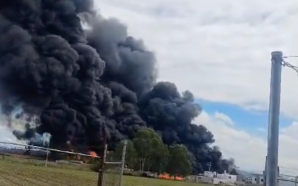 San Gregorio Atzompa se llena de humo