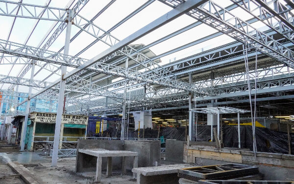 Continúa la remodelación del mercado «Domingo Arenas» en Texmelucan