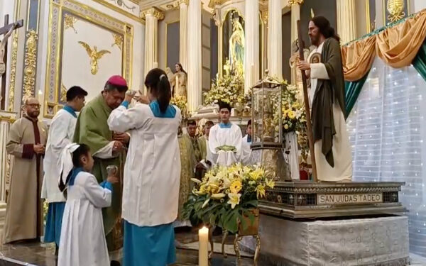 Tehuacán recibe las reliquias de San Judas Tadeo