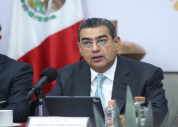 No se bajará la guardia en materia de seguridad en Puebla: Sergio Salomón