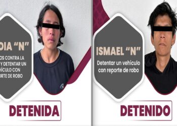 Capturan a pareja que robó un vehículo en Puebla capital