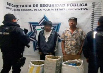 Hermano y sobrino del alcalde de Xicotlán son detenidos con 36 kilos de marihuana