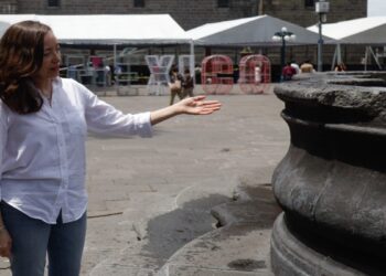Buscan expertos para reparar fuente de San Miguel