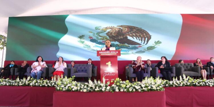 Presentó Ariadna Ayala su Primer Informe de Gobierno