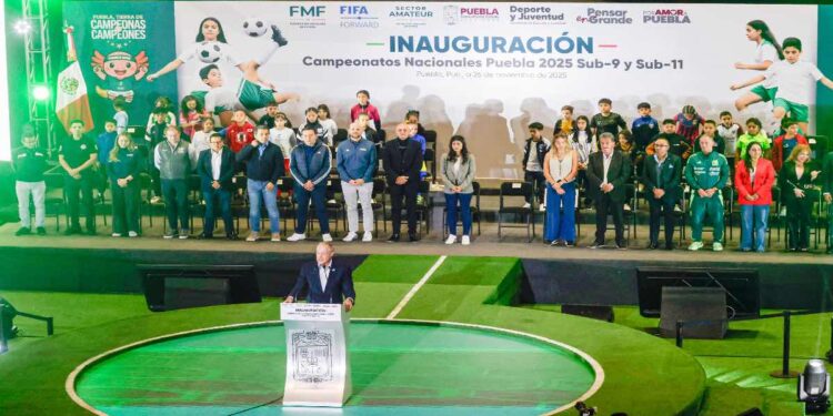 Puebla inaugura el Nacional Sub-9 y Sub-11 de futbol