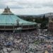 Peregrinos poblanos llegan a la Basílica de Guadalupe