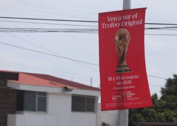 Trofeo original del Mundial llega a la ciudad